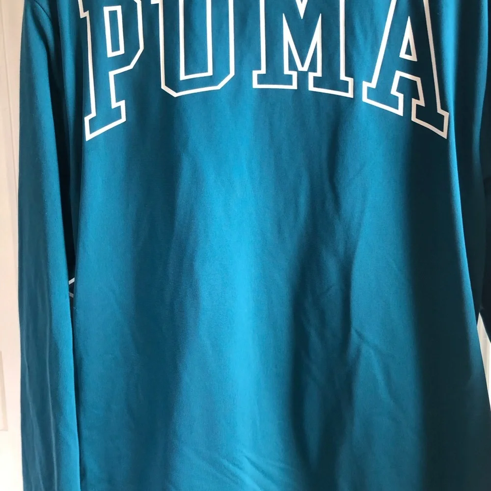 Puma Kids Teal Jacket and Navy Pants Matching Set - Picture 4 of 4